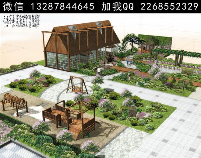 屋顶花园设计案例效果图-室内设计师93的设计师家园-705972