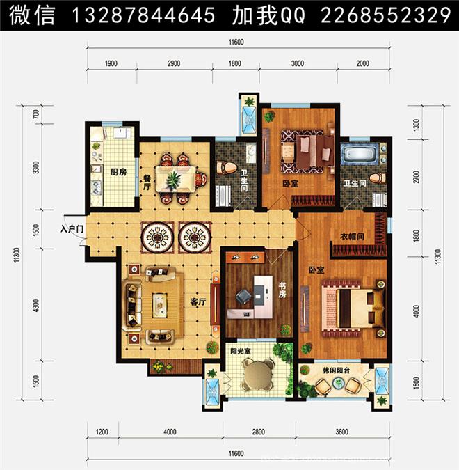 小区户型图设计案例平面图-装饰设计景观设计的设计师家园-710895