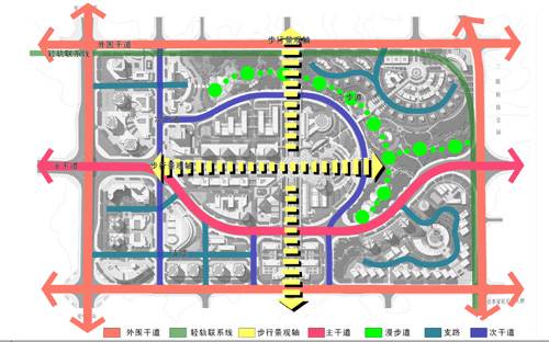 居住区道路交通分析图图片