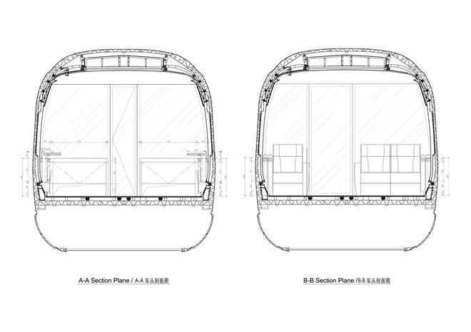 高铁车厢结构图图片