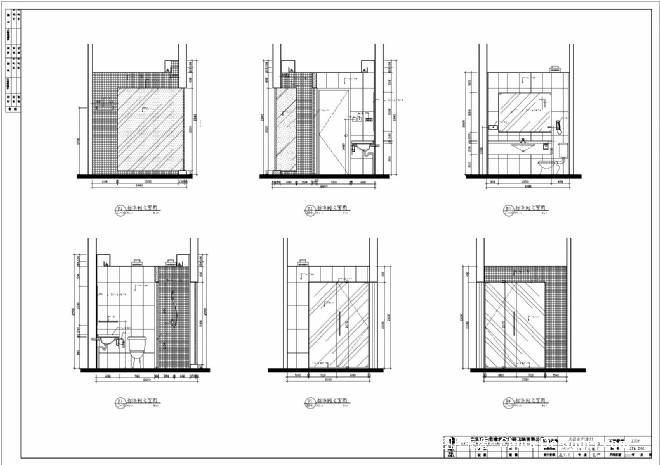 2f标准间卫生间立面图-林岳勤的设计师家园-cad