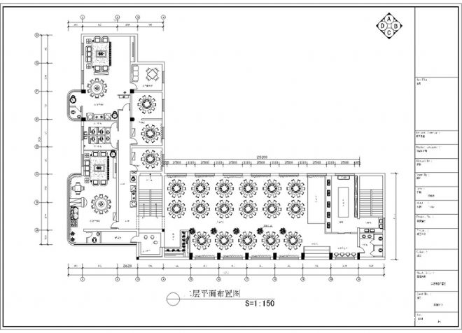 餐廳平面方案佈置圖-01-楊文晉的設計師家園-現代