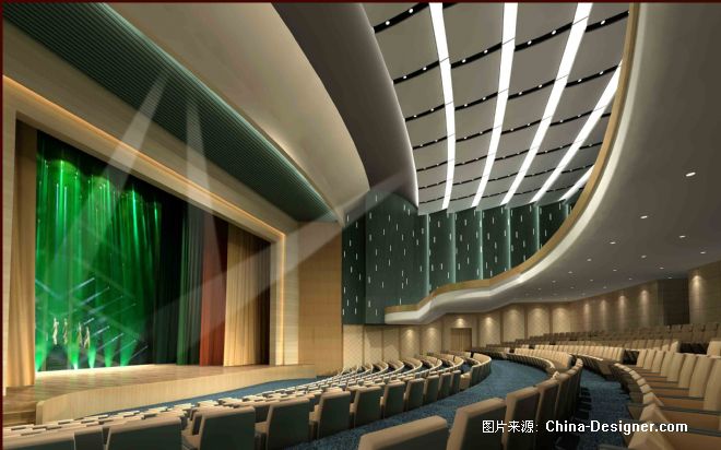 一层观众厅厅效果图(方案一-卢俊的设计师家园-现代