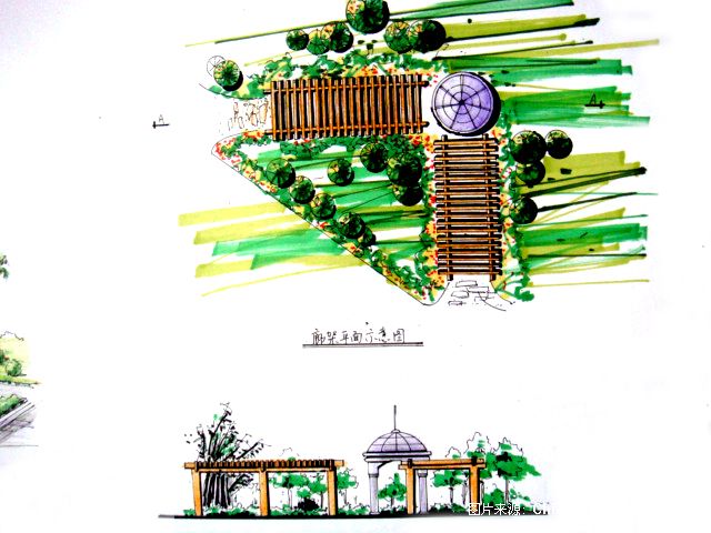 广场景观小品10-周锐的设计师家园-广场景观小品手绘效果图