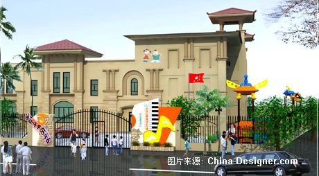 幼兒園外觀效果圖-深圳市靈動創意設計工程有限公司的設計師家園-歐式